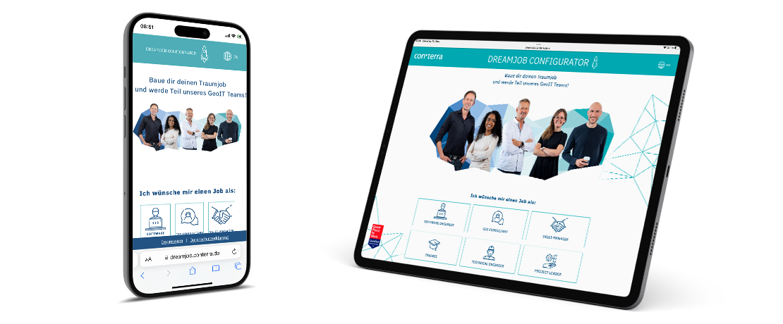con terra Dreamjob Konfigurator