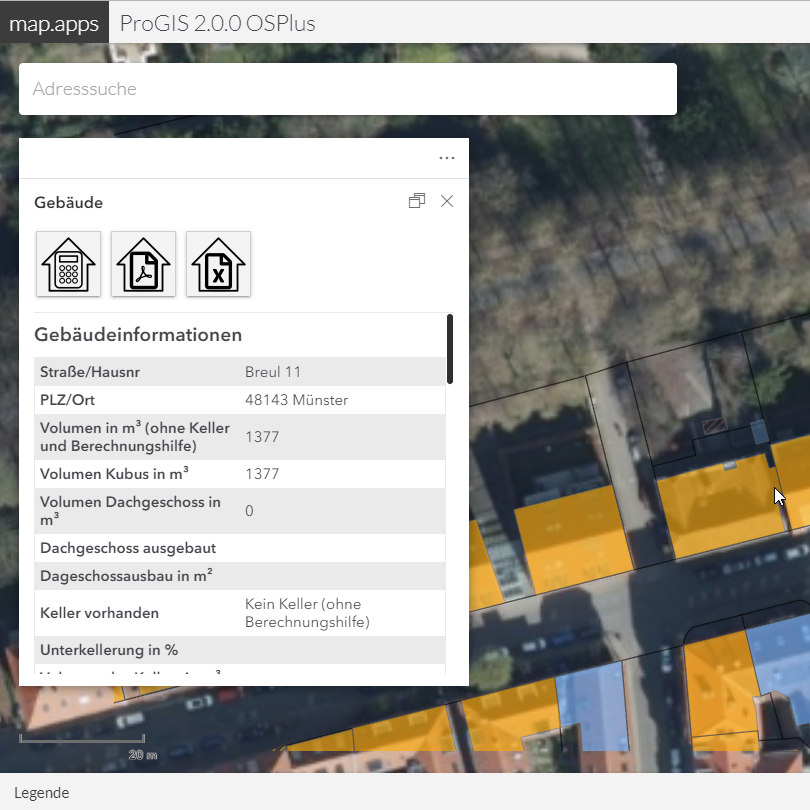 ProGIS Gebäudeinfos