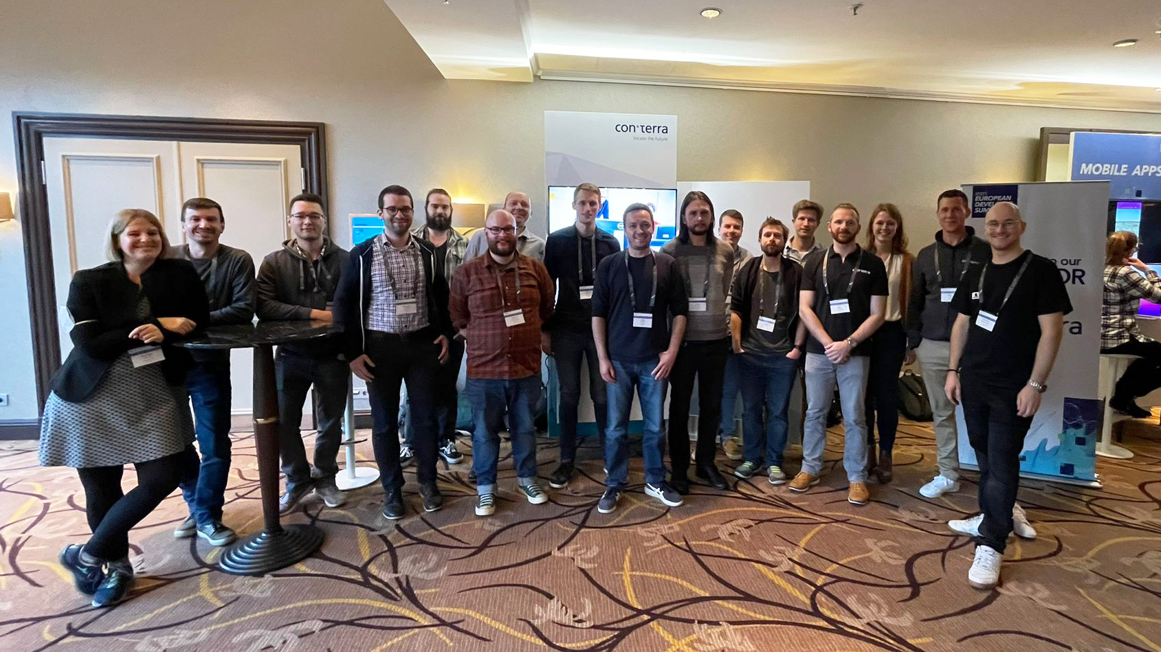 Our Team at the Esri European Developer Summit