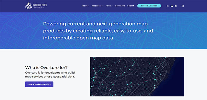 Overture Maps Foundation Website